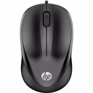 Mouse HP 1000 - USB - 3 Botón(es) - Negro - Cable - 1200 dpi - Rueda de desplazamiento - Simétrico